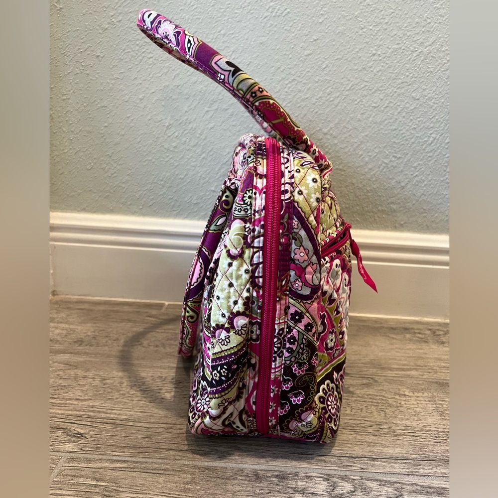 Vera Bradley Bowler Shoulder Bag in Very Berry Paisley - Picture 3 of 6
